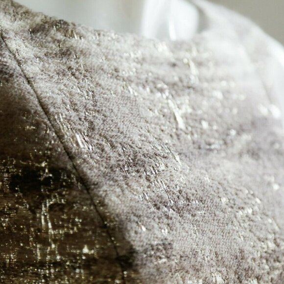 Lafayette 148 Wool Silk Blend Bronze Gold Dress - Picture 5 of 9